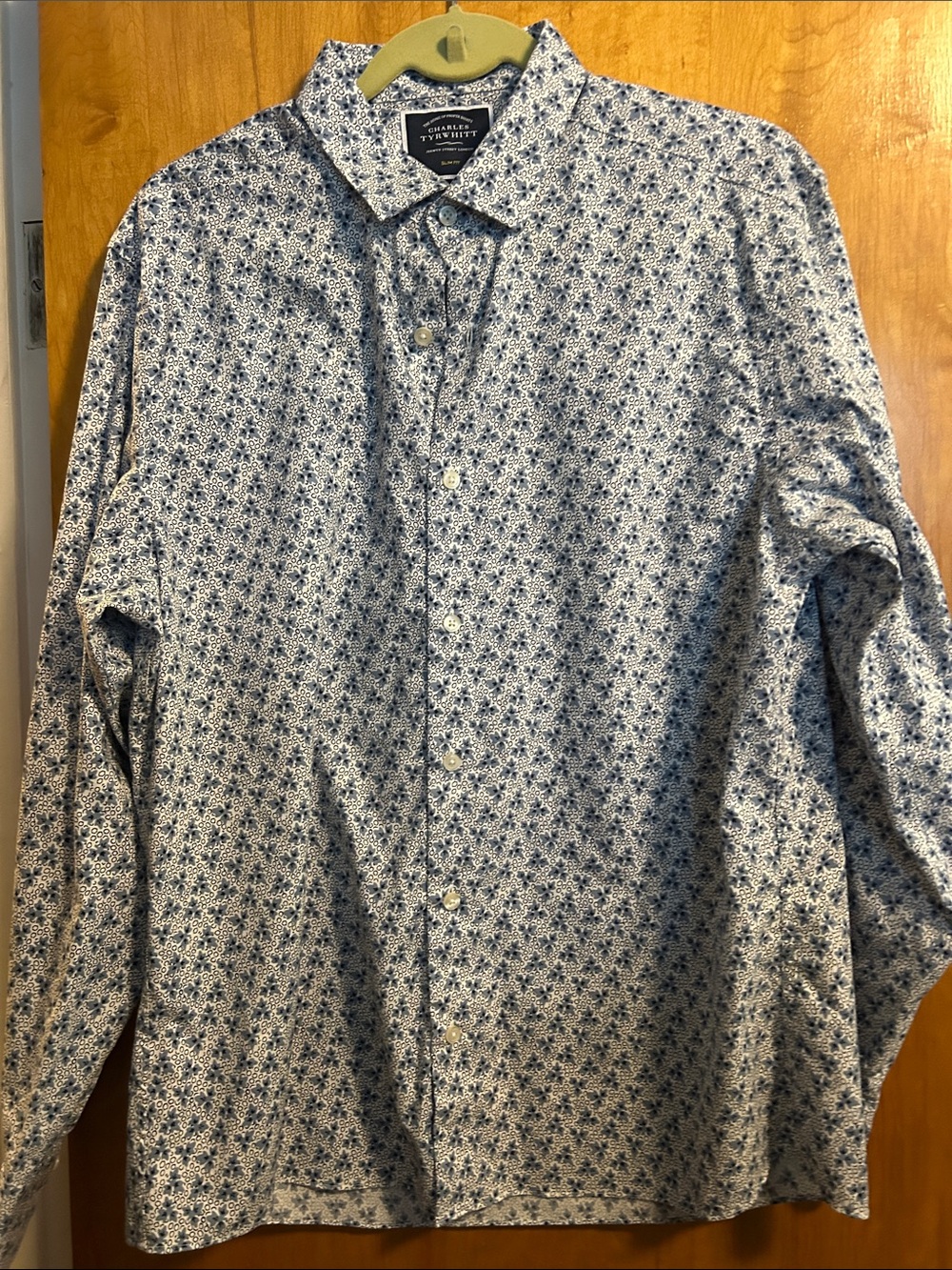 Charles Tyrwhitt Light Blue Floral Dress Shirt